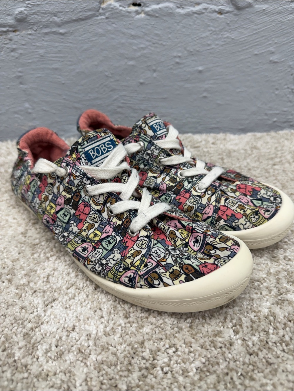 BOBS Skechers Women's Beach Bingo Rovers Rally Slip-on Sneakers Shoes Size 11